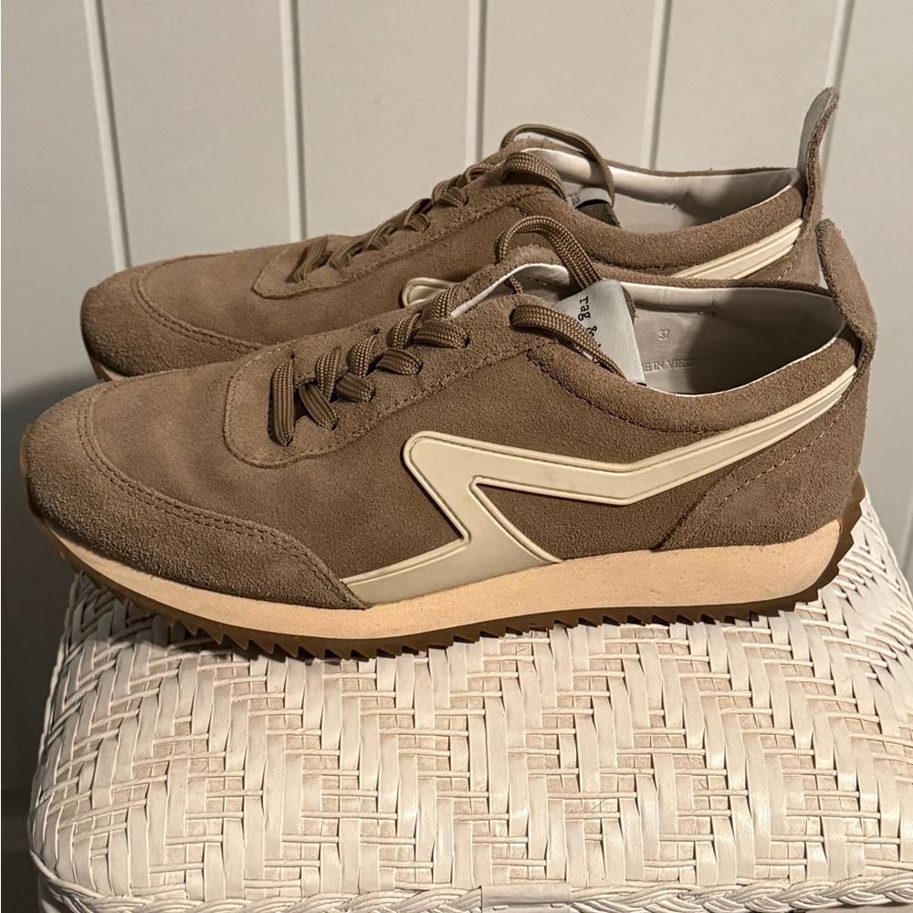 rag & bone Tan Suede Sneakers - Picture 5 of 8